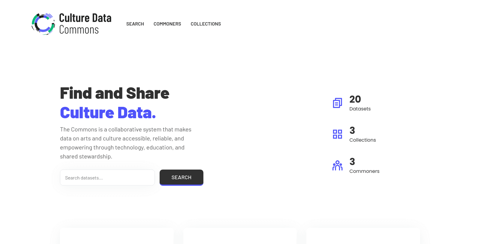 Culture Data Commons portal