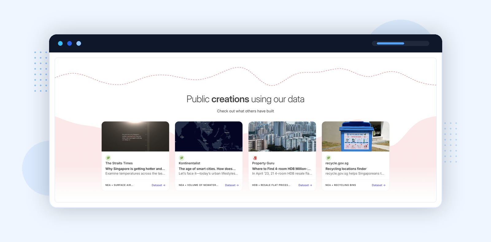 data.gov.sg โ public creations built using open data, from The Straits Times to Kontinentalist to Property Guru